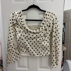 Reformation Niri silk top